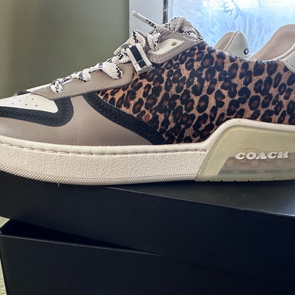 Coach Leopard Print Sneakers - Picture 2 of 5
